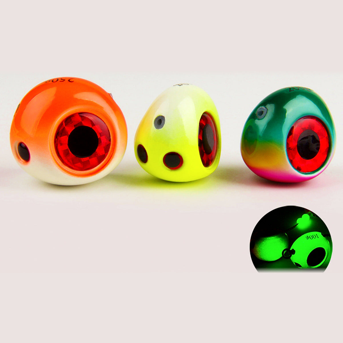 Glow Metal Jig, 60–500 g (2.1–17.6 oz)