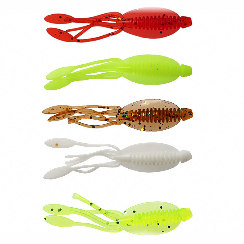 Mini Soft Squid Lure, 65 mm (2.6 in), 10-Pack