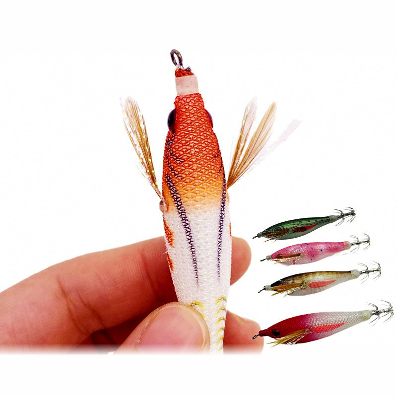 Cloth-Wrapped Shrimp Squid Jig, 8 cm (3.1 in) 6 g (0.2 oz)