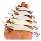 Glow Shrimp Squid Jig, Size 2.0–4.0