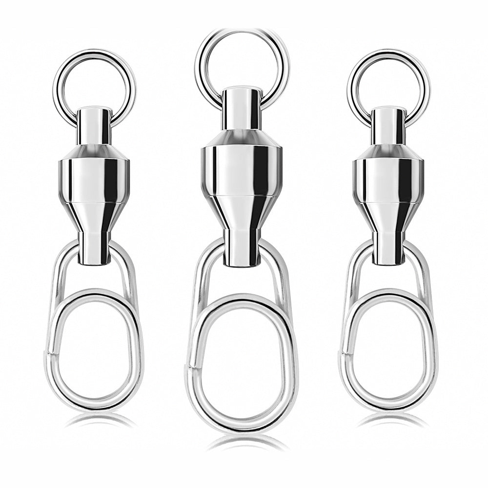 Stainless Ball Bearing Swivel with Oval Snap, Sizes 0–6