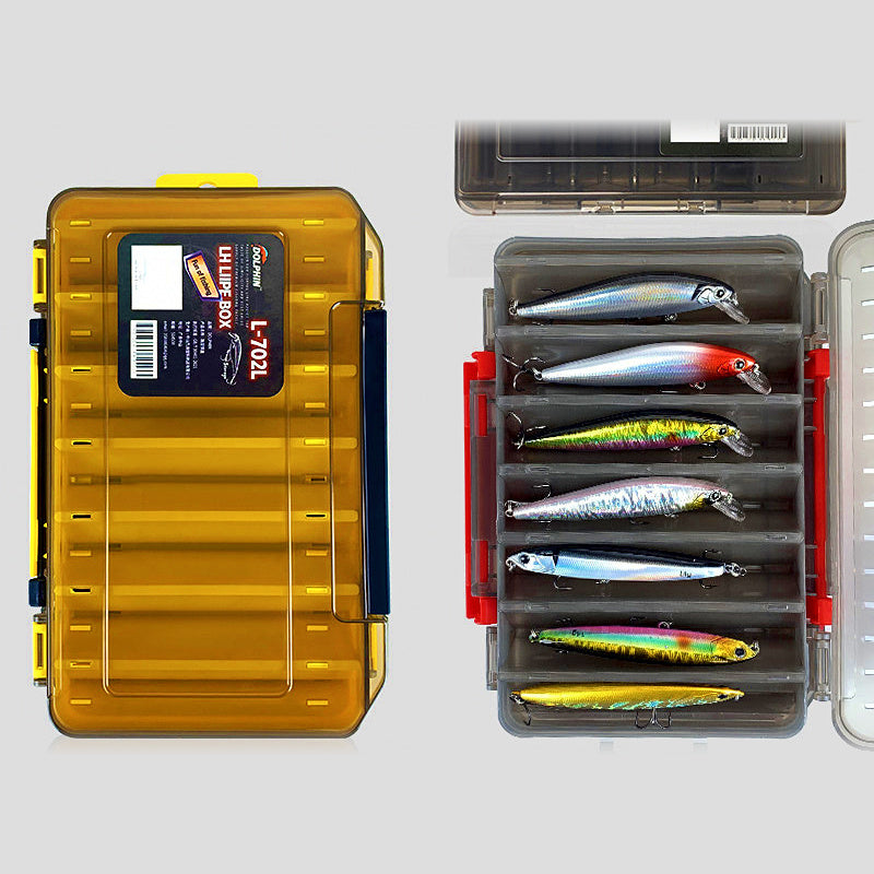 Lure Storage Box, Plastic, 12 or 14 Compartments