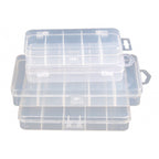 Clear Plastic Lure Box, Tackle Storage Case, Small to XL