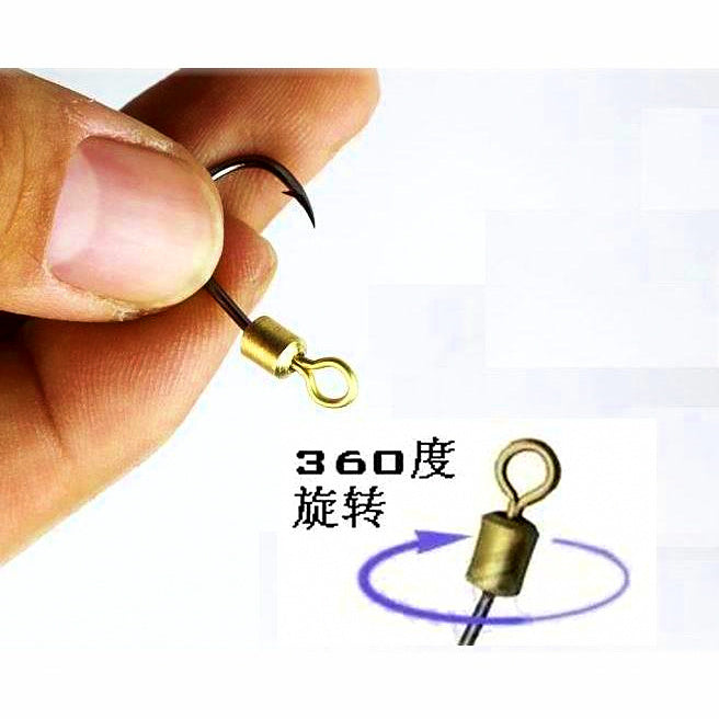 Swivel Fishing Hooks, 10 Pack, Sizes 3–24