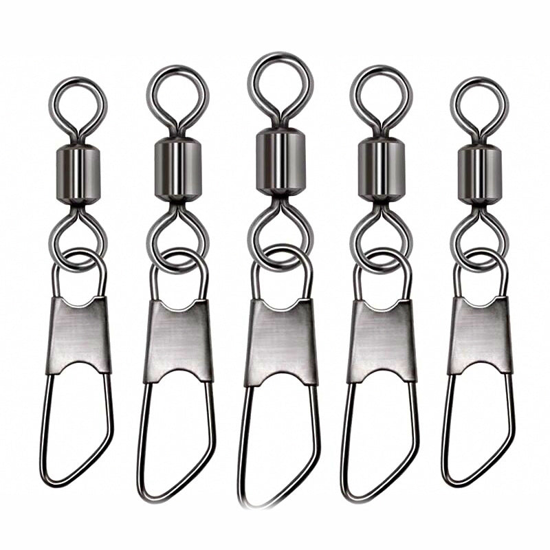 Reinforced American-Style Snap Swivels, Sizes 1–12