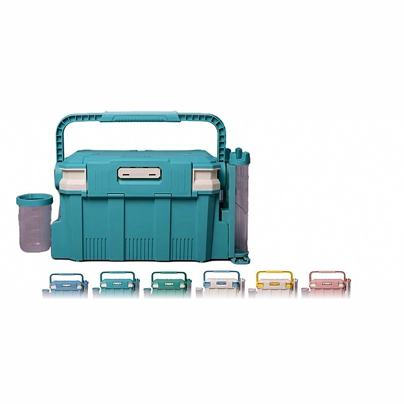 Hard Plastic Fishing Tackle Box, Sit-On Lid, Large & Small