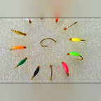 Red Head Nymph Fly Hooks, Barbed, Sizes 8–20