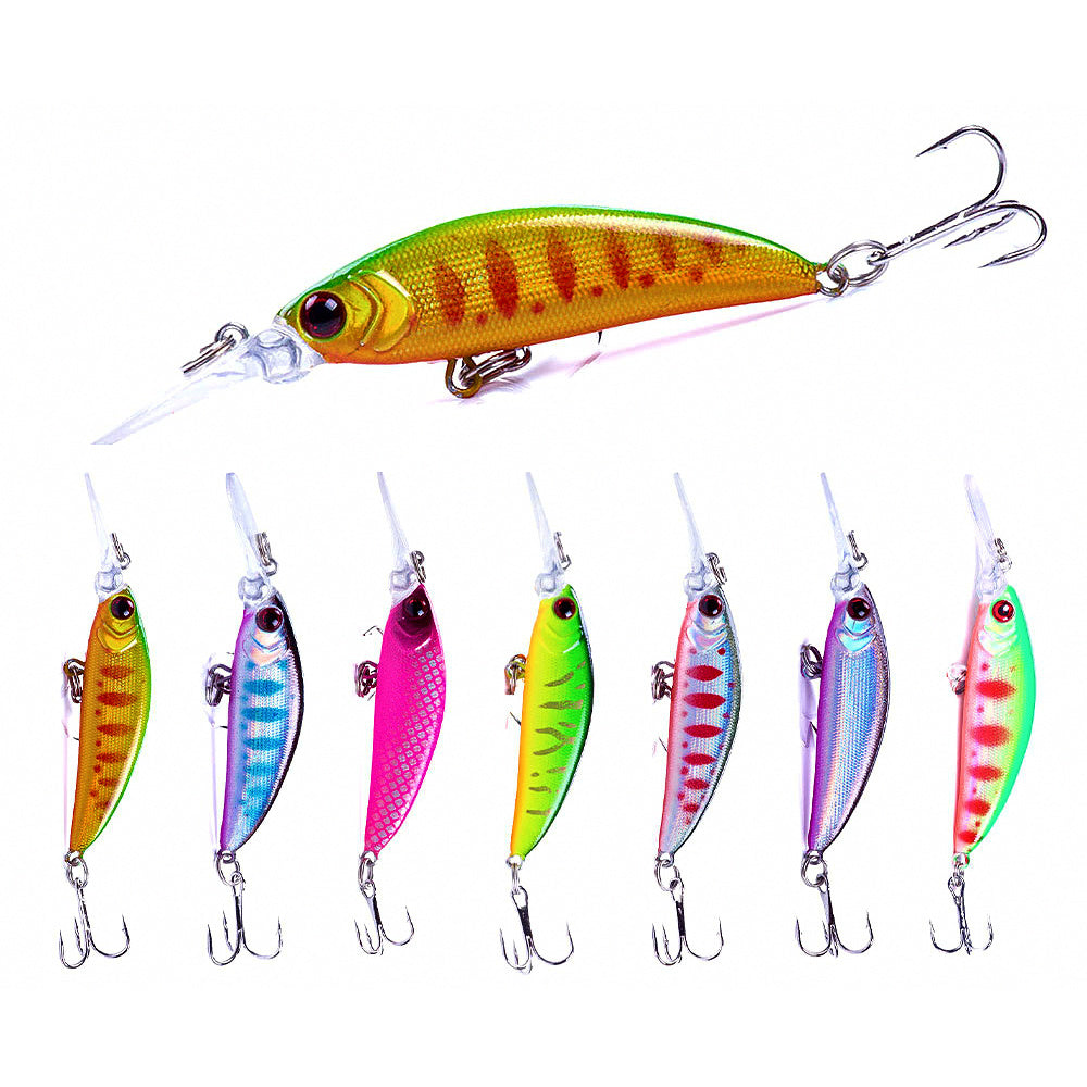 Long Lip Minnow Hard Bait, 7 cm, 6 g (0.21 oz)