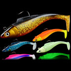 Lead Head Soft Swimbait Kit, Paddle Tail, 11–13.5 cm