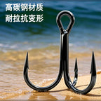 Saltwater Treble Hooks, Black Nickel, Sizes 4–22 (10–50 pcs)