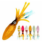 Weighted Soft Squid Lure with 3D Eyes, 90–250 g (3.2–8.8 oz)