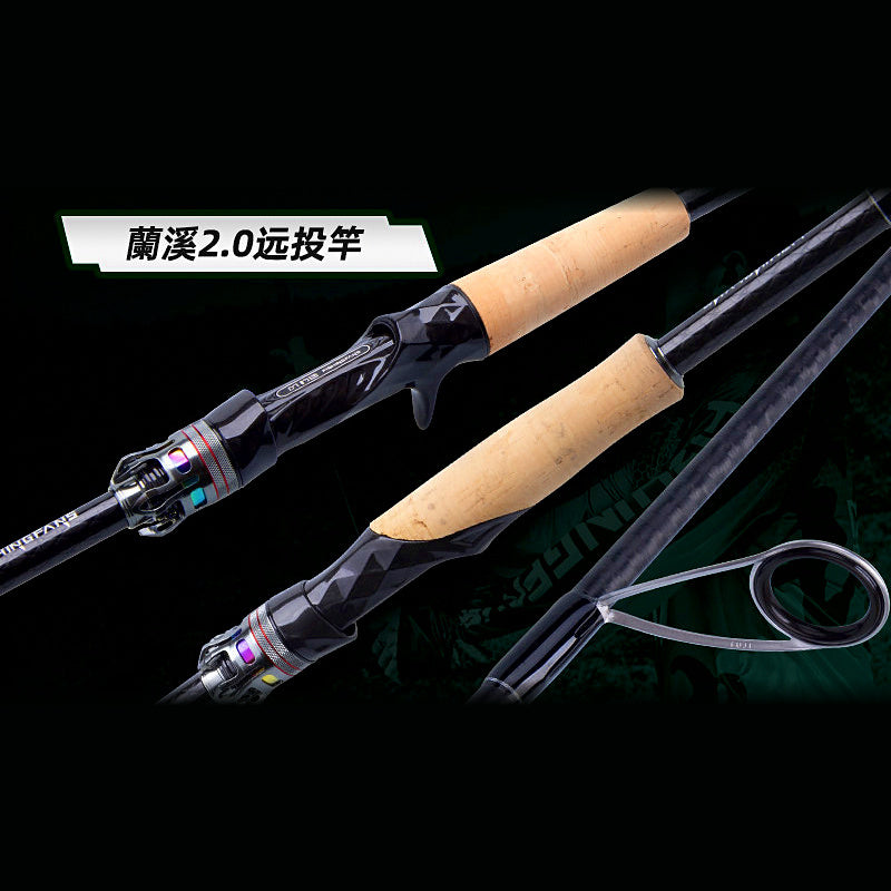Medium-Fast 2-Piece Carbon Lure Rod, 2.43–3 m (8–10 ft)