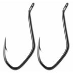 Barbed Live Bait Hook, High Carbon Steel, 1/0–10/0, 25 pcs