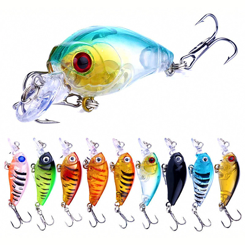 Mini Floating Minnow Lure, 4.5 cm (1.8 in) 4 g, Size 8 Hook