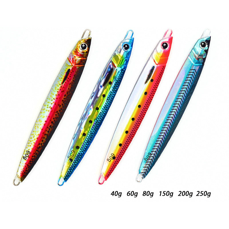 Slow Pitch Metal Jig, 40–250 g (1.4–8.8 oz)