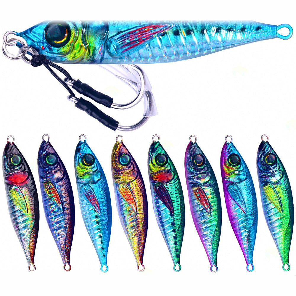 Slow Pitch Metal Jig, 7–200 g (0.25–7.1 oz)