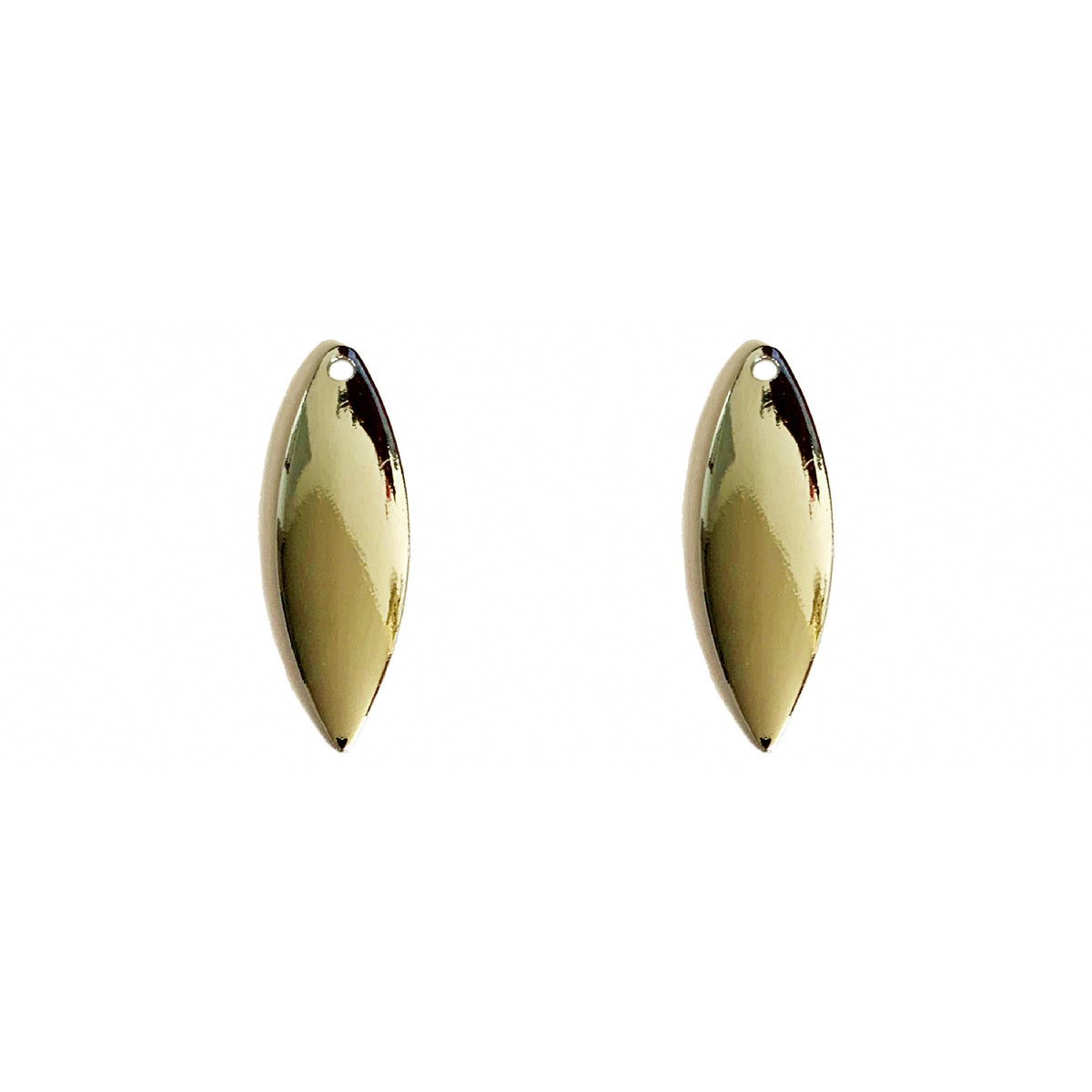 Willow Leaf Spinner Blades for DIY Lures, Gold/Silver/Copper