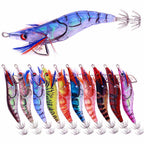Glow Wooden Shrimp Squid Jig (Egi), Size 2.5