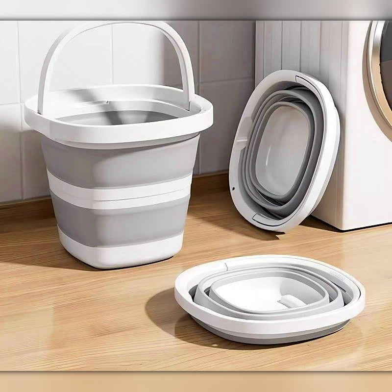 Collapsible Fishing Bucket with Handle, 5 L or 10 L