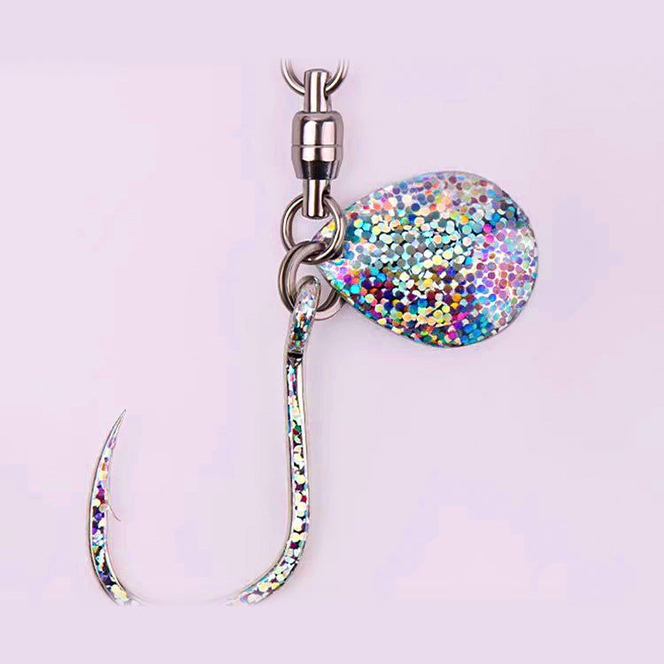 Spinning Flash Sequin Single Hook, 5X Strong, 5-Pack
