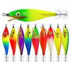 Glow Squid Jig with Rattle, Horizontal Shrimp, 8.5–9.5 cm