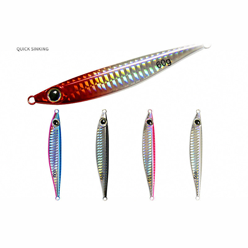 Fish-Shaped Metal Jig, 40–100 g (1.4–3.5 oz)