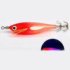 UV Glow Squid Jig, Wood Shrimp Style, 6 g (0.2 oz), 8 cm