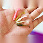 Mini T-Tail Grub Soft Bait, 3.5 cm (1.4 in), Jig Heads