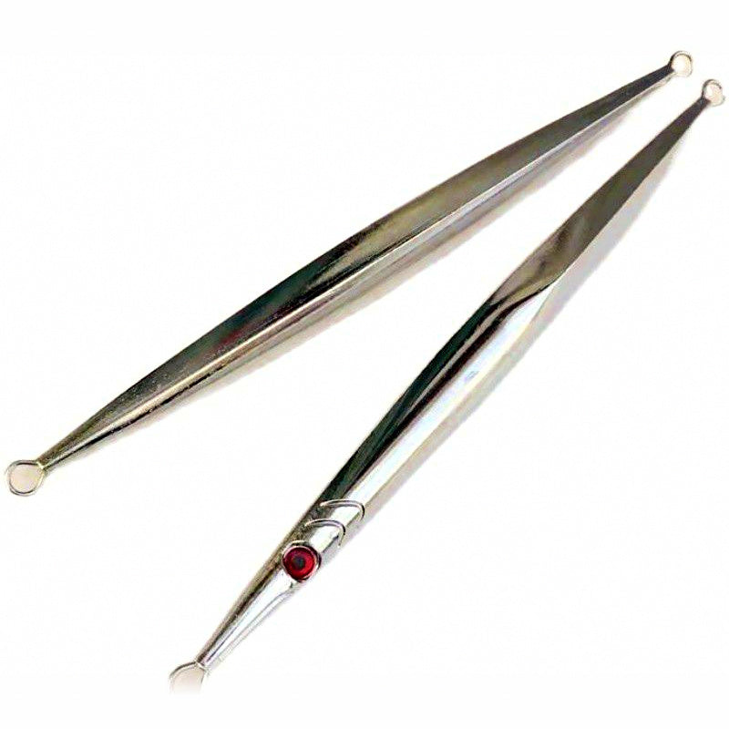 Chrome Silver Metal Jig, 60–500 g (2.1–17.6 oz)