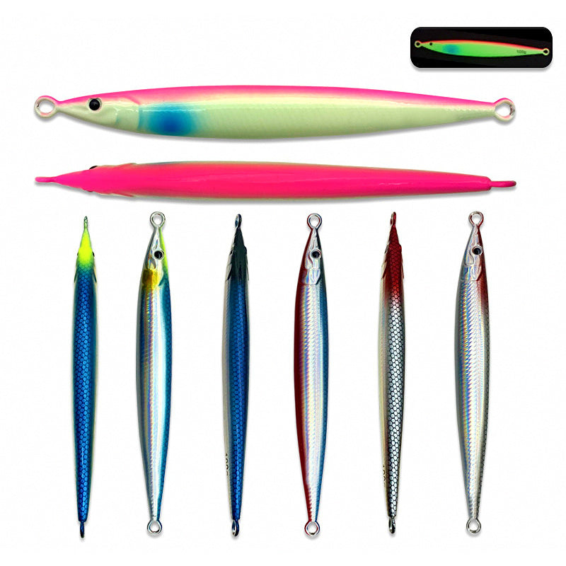 Fast-Sinking Glow UV Metal Jig, 60–100 g (2.1–3.5 oz)