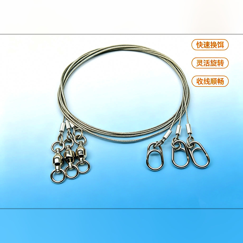 Coated Steel Wire Leader, 3 Pack, 101–139 lb (46–63 kg)