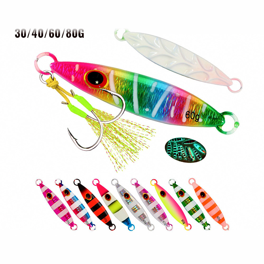 Slow Pitch Jig, 30–80 g (1.1–2.8 oz), Multi-Color