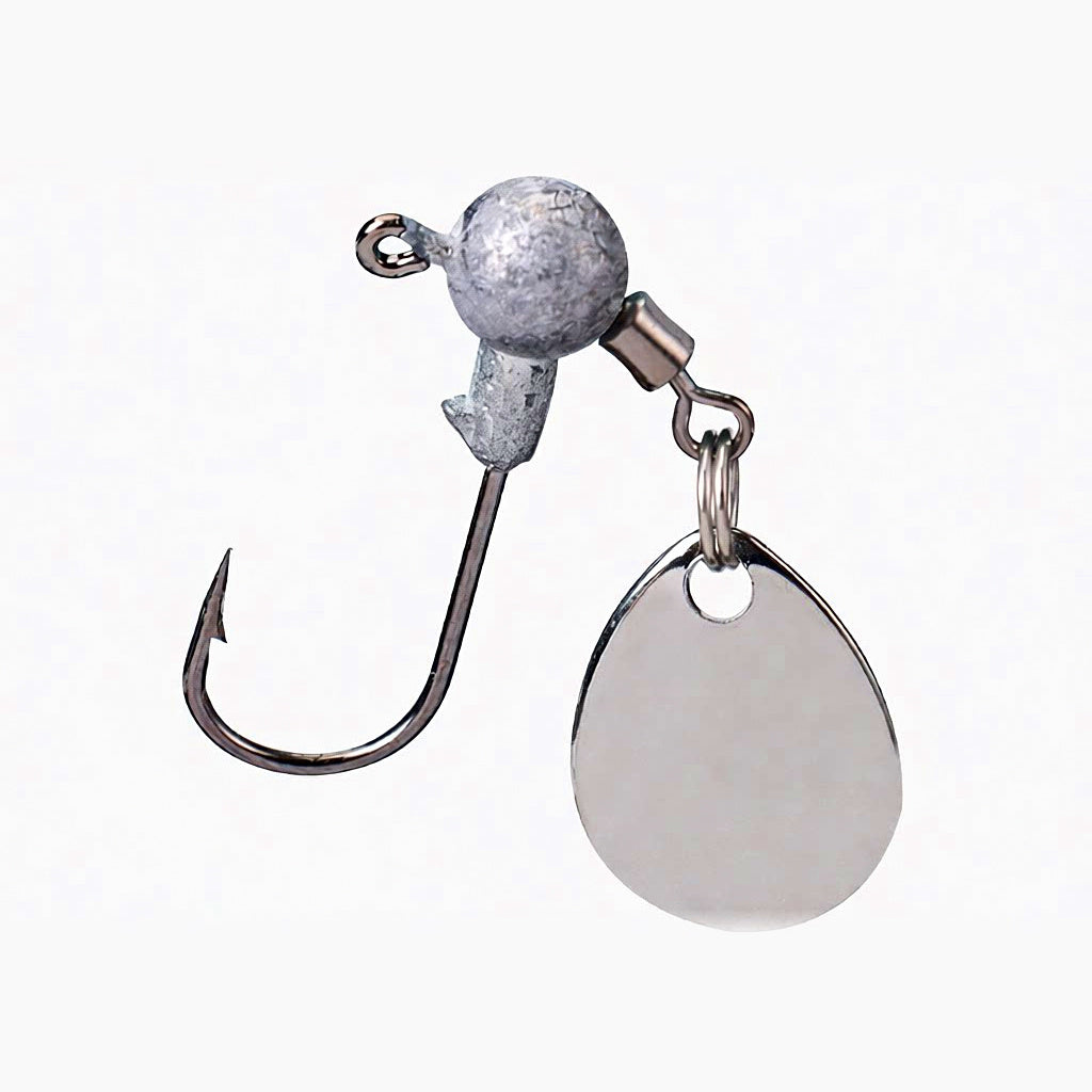 Round Jig Head Hook with Noise Blade, 2–4 g (0.07–0.14 oz)