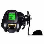Digital Display Baitcasting Reel, USB Rechargeable, Depth Alarm