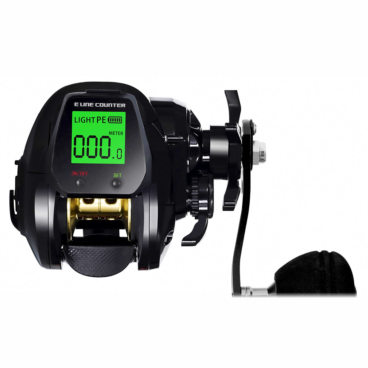 Digital Display Baitcasting Reel, USB Rechargeable, Depth Alarm