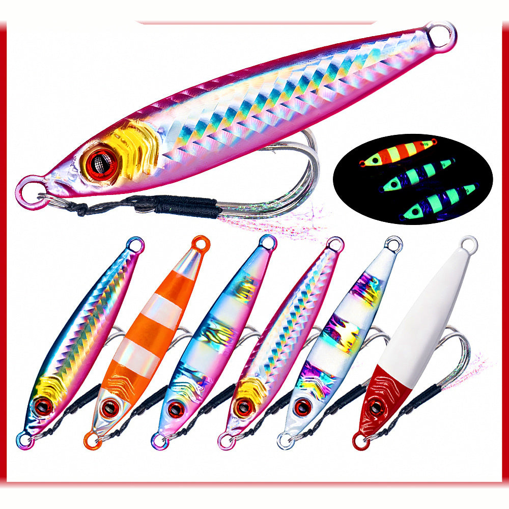Fast-Sinking Glow Metal Jig, 7–100 g (0.25–3.5 oz)