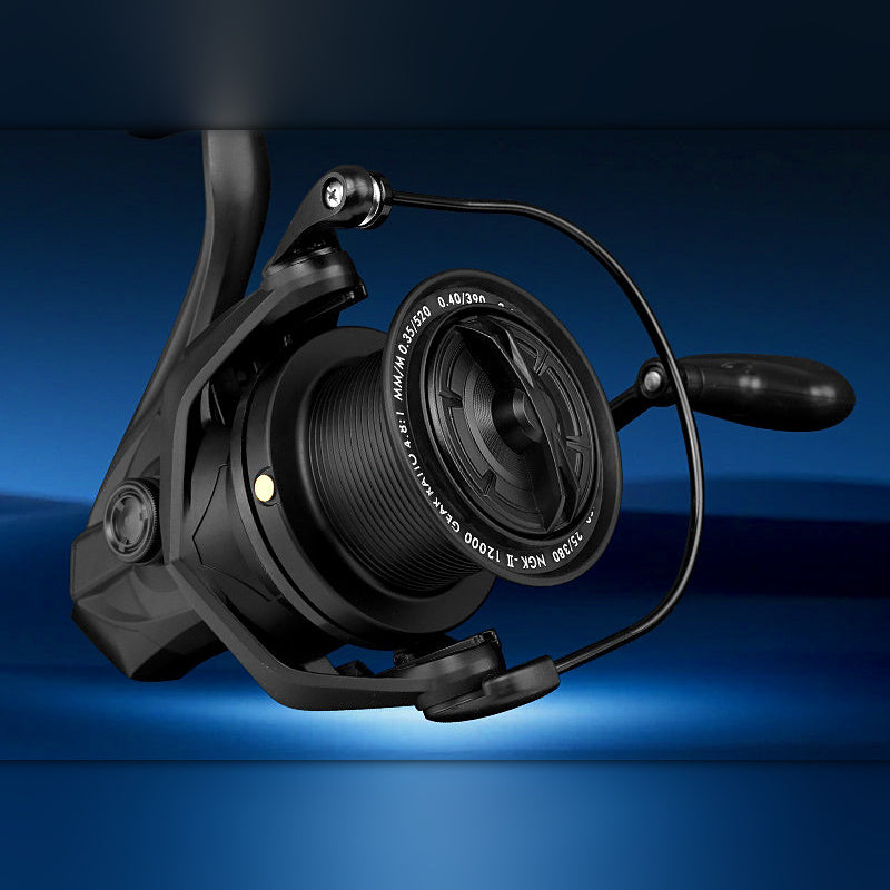 Long Cast Saltwater Reel, All-Metal, 18 Bearings, 10000–14000