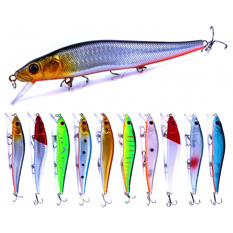 Slow Sinking Minnow Hard Bait, 14 cm (5.5 in), 23 g (0.8 oz)