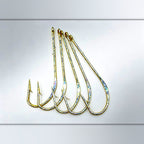 Long Shank Tube Hooks, Double Barb, Size 3/0