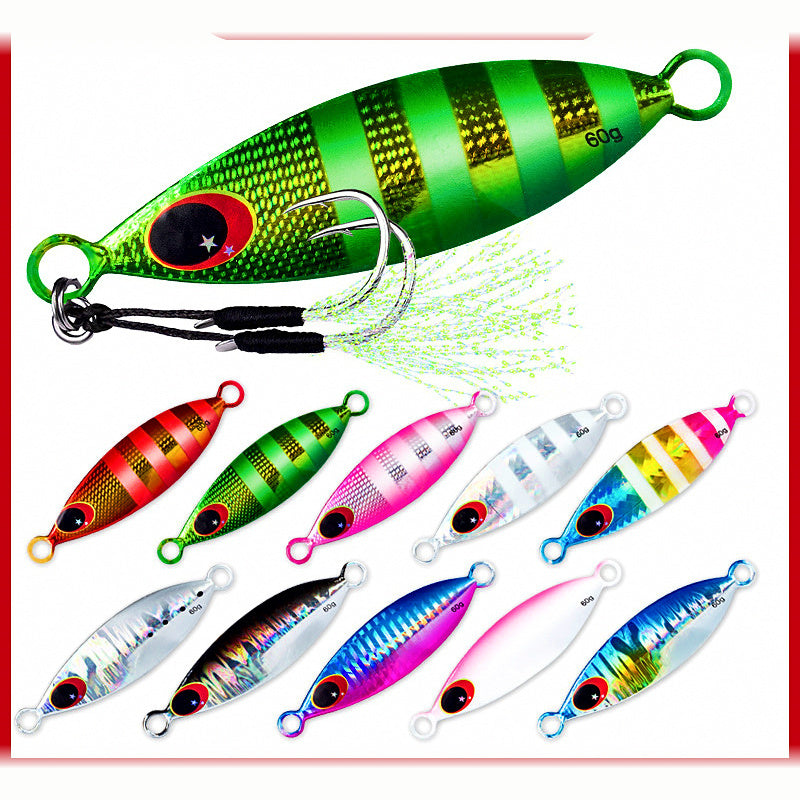 Slow Pitch Metal Jig, 10–60 g (0.35–2.1 oz)