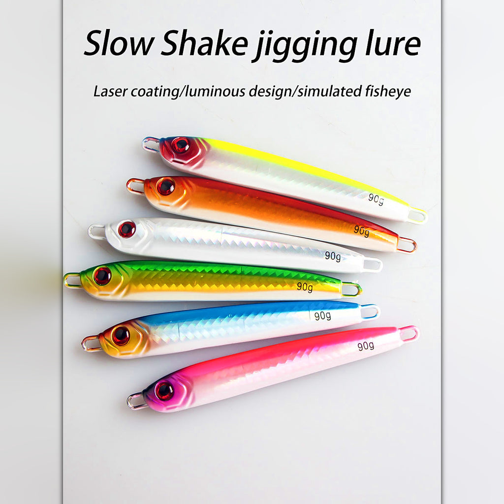 Slow Pitch Jig, 75–150 g (2.6–5.3 oz), Bare or Rigged