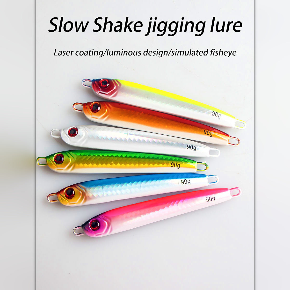 Slow Pitch Jig, 75–150 g (2.6–5.3 oz), Bare or Rigged
