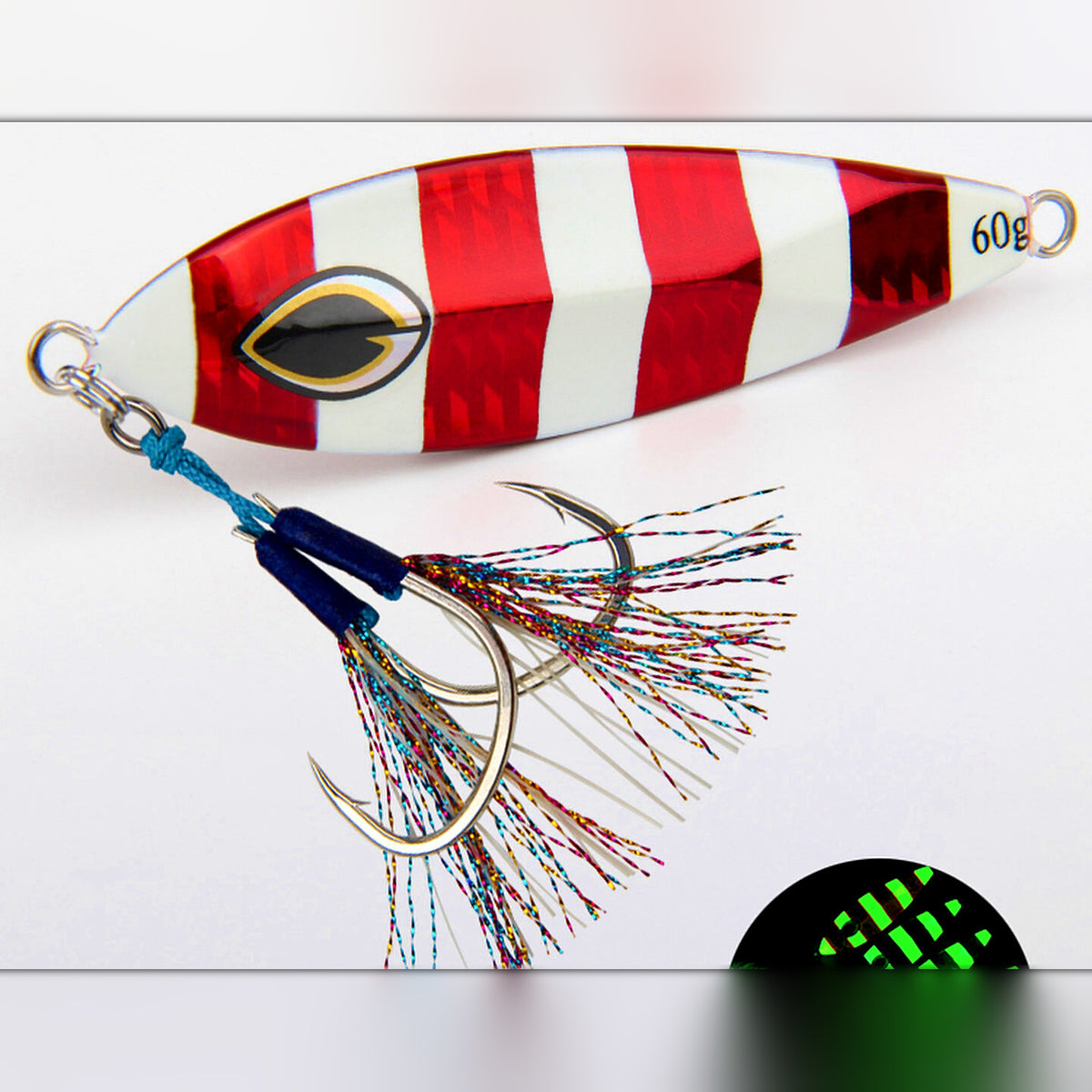 Glow Diamond Slow Pitch Jig, 40–250 g (1.4–8.8 oz)