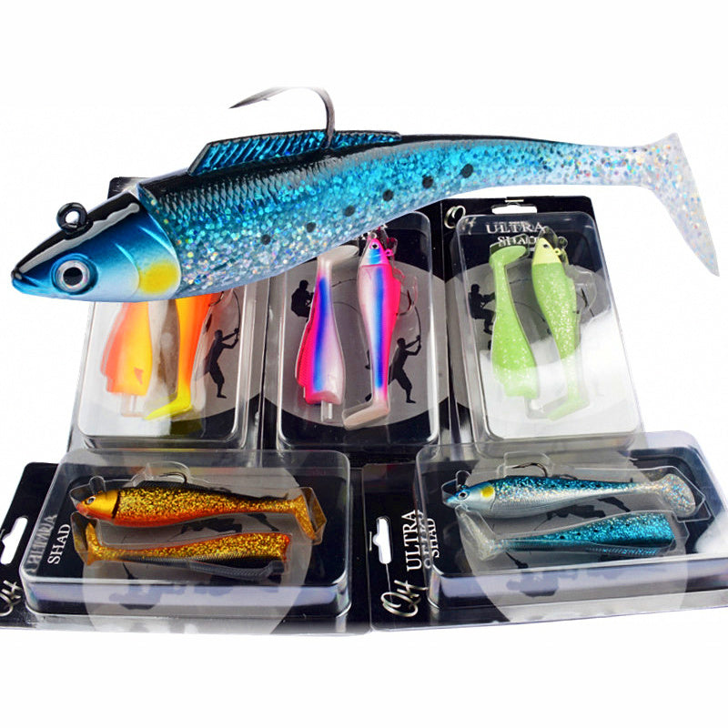 Jig Head Paddle Tail Soft Swimbait, 11-13.5 cm (4.3-5.3 in)