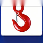 Alloy Steel Eye Hook, Powder Coated, 1T–5T Rigging Hook