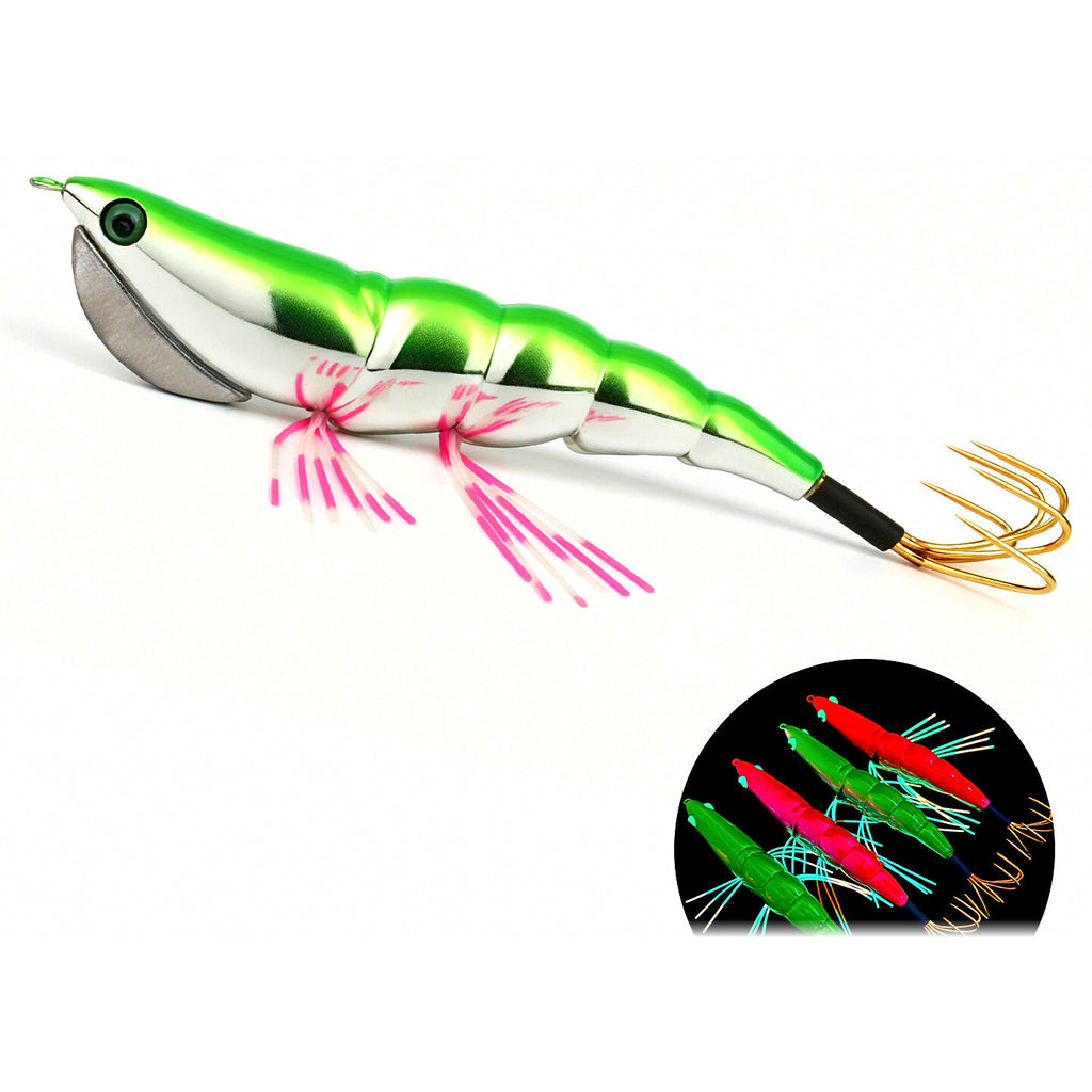 Wooden Shrimp Squid Jig, Size 3.5, 19 g (0.67 oz), 2-Pack