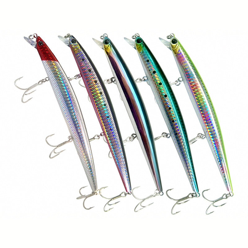 Minnow Hard Bait with Treble Hooks, 10–24 g (0.35–0.85 oz)
