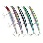 Minnow Hard Bait with Treble Hooks, 10–24 g (0.35–0.85 oz)