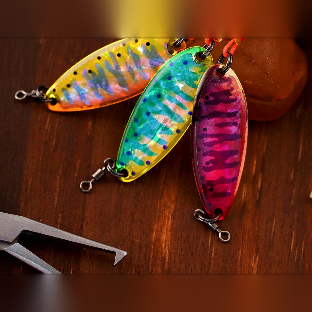 Copper Abalone Shell Spoon, Single Hook, 5 g (0.18 oz)