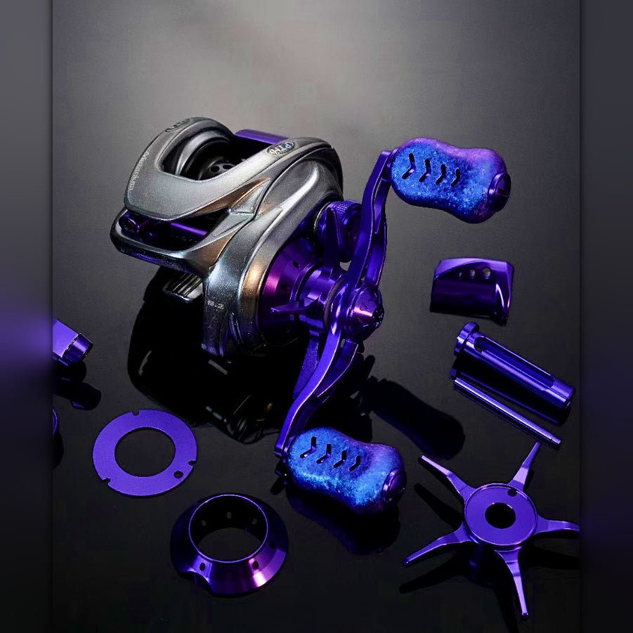 Baitcasting Reel Handle Knob & Cover Plate Upgrade Parts